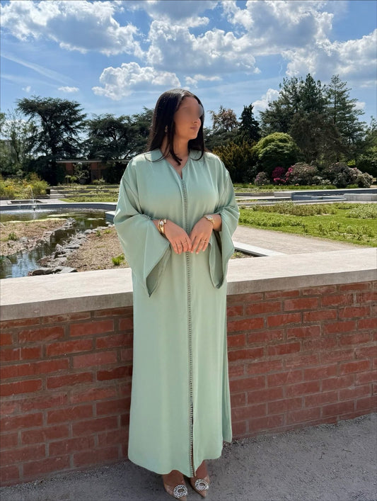 Robe Caftan Layali Sauge